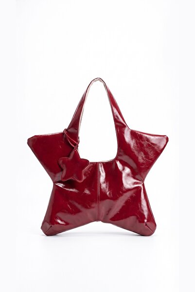 BAHELS Staria Cherry Yıldız Charmlı Tote Omuz Çantası