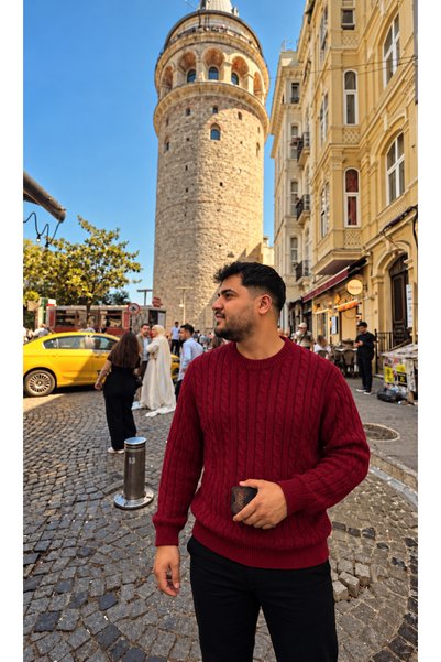 oneoff Premıum Saç Örgülü Erkek Salaş Bisiklet Kışlık Triko Selanik