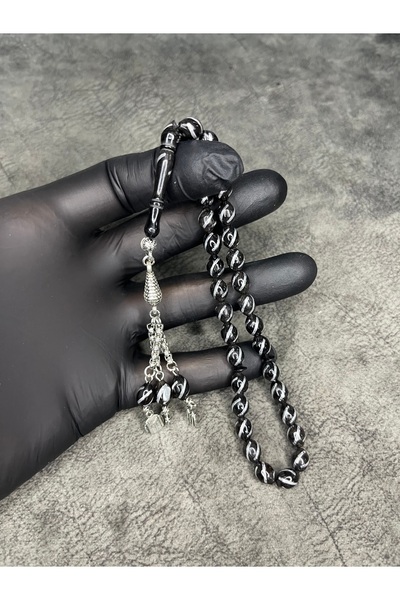Mos Tespih High-End Natural Embroidered Yarma Kuka Prayer Beads