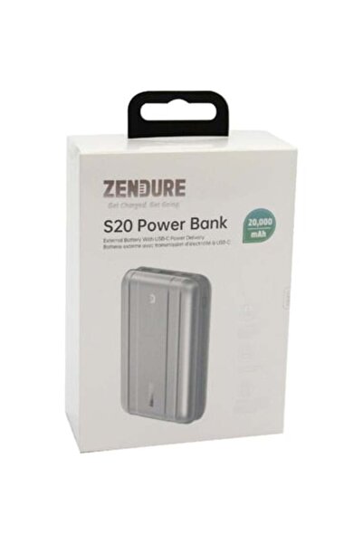 Zendure شاحن باور بانك S20 بسعة 20000 مللي أمبير (1 منفذ USB/2 منفذ USB-C) 3 منافذ USB - متجر جارير السعودية