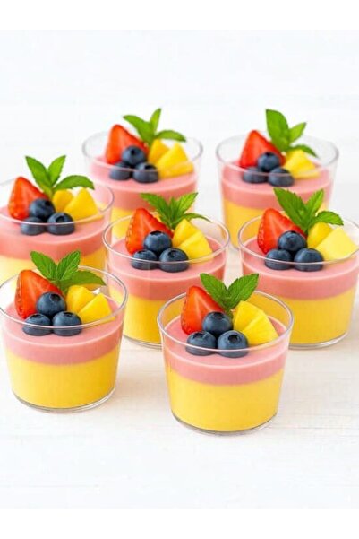 Generic Brand 20 Pieces of Magnolia Bowl Without Lid, Round Mica Transparent 250 Cc Width: 8 cm | Height: 6 cm