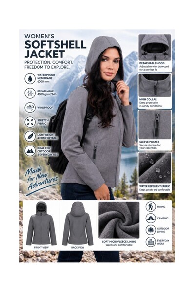 Legend Classics Γυναικείο μπουφάν softshell, - LE821