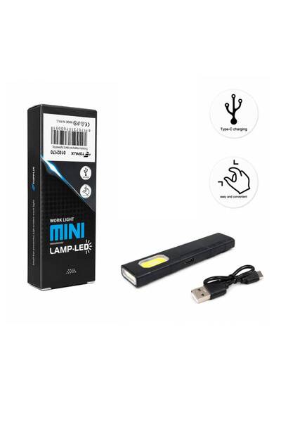 OEM Επαναφορτιζόμενο Μαγνητικό Mini LED Φακός Εργασίας USB Type-C - Rechargea...