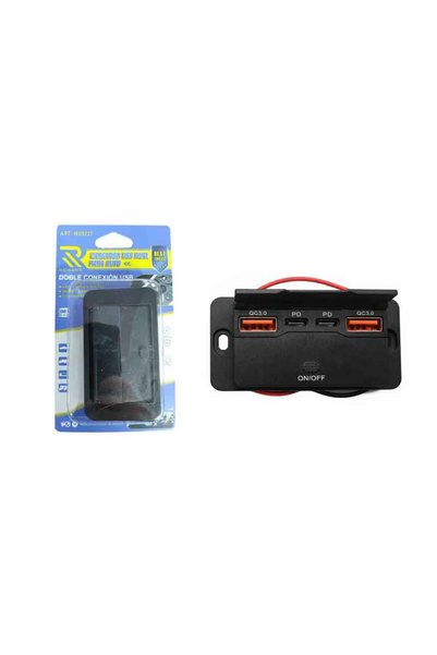 OEM Rchang Φορτιστής Αυτοκινήτου 4 Θύρες USB QC3.0 & PD με Διακόπτη On Off – ...