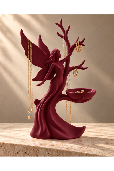 farist Jewelry Stand and Organizer with Fairy Figure – Holder for Necklaces, ...