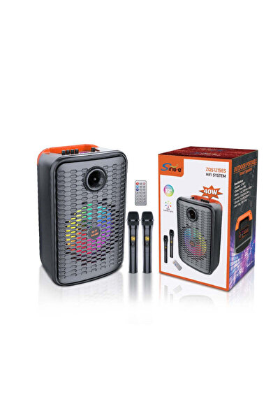 OEM Sing-e Φορητό Bluetooth Ηχείο Karaoke 12" 40W με 2 Ασύρματα Μικρόφωνα & Τ...