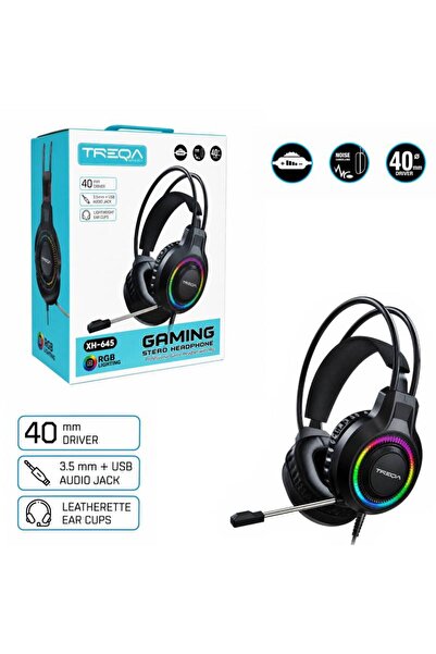 OEM Treqa Gaming Ακουστικά με Μικρόφωνο RGB XH-645 - Gaming Headset with Micr...