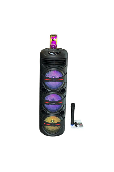 Tradesor Φορητό ηχείο subwoofer με μικρόφωνο Karaoke - QS-8208 - KMS - 260714