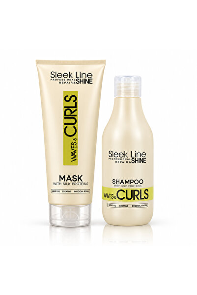 Stapiz Set Sleek Line Waves & Curls – Șampon 300 ml + Mască 250 ml cu Protein...