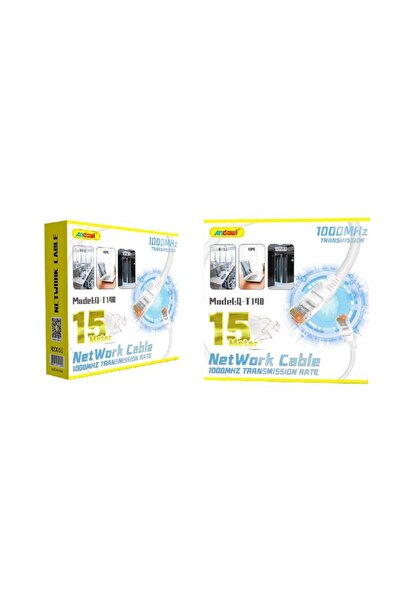 OEM Andowl Καλώδιο δικτύου ethernet 15m 1000MHz U/UTP Cat.5e Q-T140 - Net Wor...