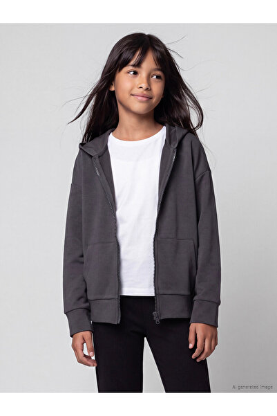 LC Waikiki Quality Parts from Çelebi Store Hooded Soft Touch Zippered Sweatsh...