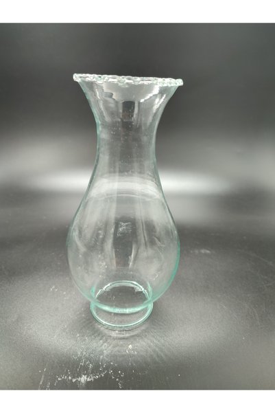 KUĞULU TIRTIKLI KLASİK GAZ LAMBASI CAMI.ŞEFFAF RENKTE (Alt yuva çapı:5.00 cm-...