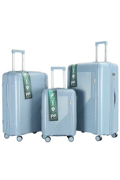 RIMON 3 Piece PP Expandable Hard Shell Luggage Set 20 28 32 Inch with 360° Sp...