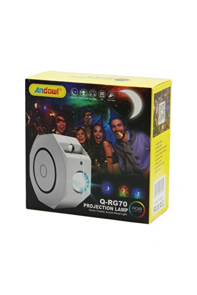 Andowl ΦΩΤΟΡΥΘΜΙΚΟ mini ΠΡΟΤΖΕΚΤΟΡΑΣ RGB Q-RG70
