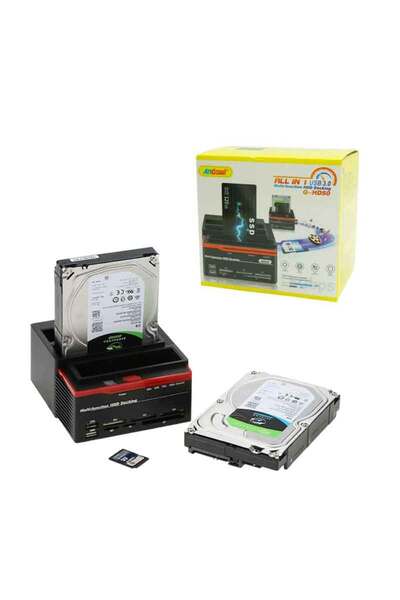 OEM Andowl AN-Q-HD50 Docking Station για 2 Σκληρούς Δίσκους SATA 2.5" / 3.5" ...