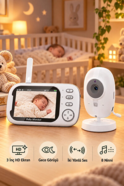 Blackbird Game Center Harvox BC-001 Bebek Kamerası Lcd Ekranlı Gece Görüşlü B...
