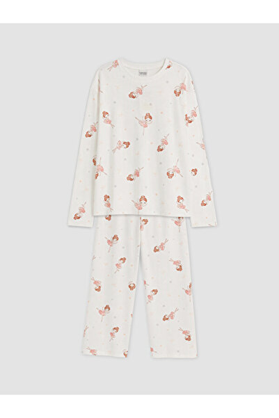 LC Waikiki Quality Pieces from Çelebi Store Printed Girls' Pajama Set