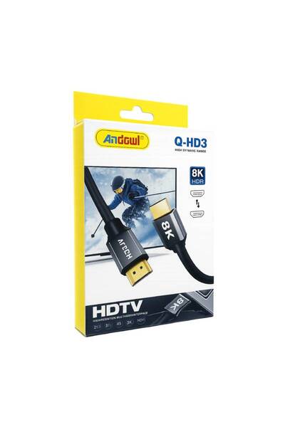 OEM Andowl Καλώδιο HDMI 2.1 8K HDR 3m Q-HD3 - HDMI 2.1 8K HDR Cable
