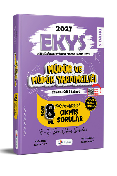 Dizgi Kitap 2027 MEB EKYS Müdür ve Müdür Yardımcılığı Tamamı Qr Çözümlü Son 8...