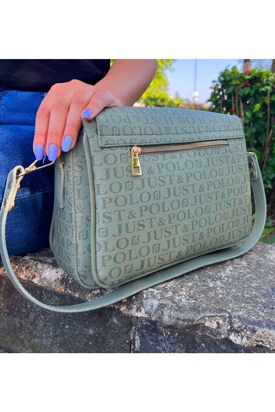 Just Polo Multi-Compartment Women's Hand and Shoulder Bag with Divider Detail