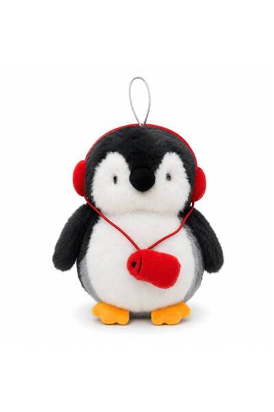 OEM Λούτρινος Πιγκουίνος με Ακουστικά 23cm - Plush Penguin with Headphones