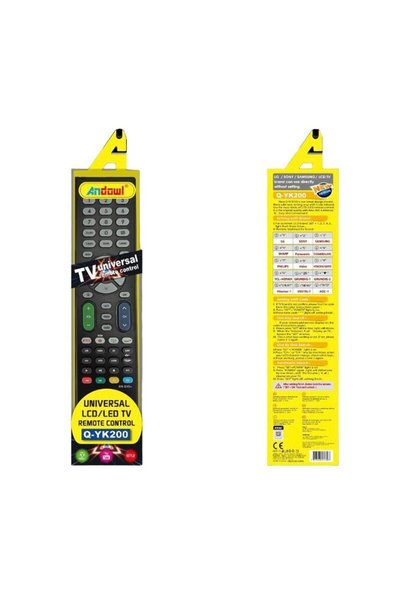 OEM Andowl Universal Τηλεχειριστήριο Q-YK200 για Τηλεοράσεις - TV Universal R...