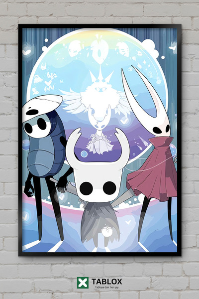 tablomaxtbx Hollow Knight Gaming Game Dark Fantasy Αφίσα με κορνίζα Διακοσμητ...
