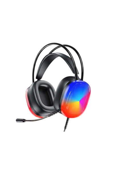 AWEI Ενσύρματα ακουστικά - LED RGB Headphones - GM-11 - - 260868 - Black
