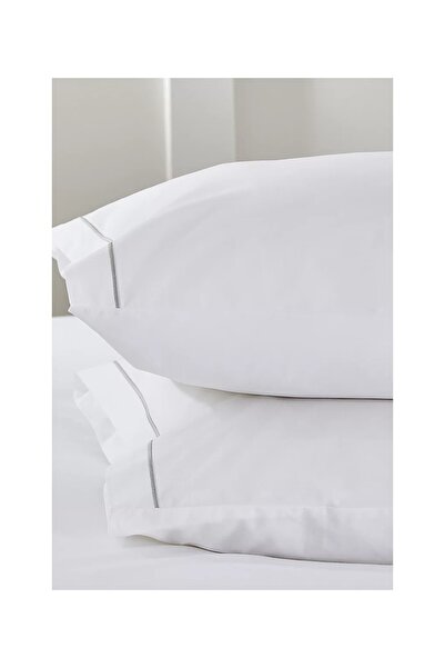 THE WHITE COMPANY Cotton 2-Piece Classic Pillowcase with Cord Detail - Super ...
