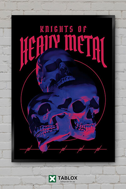 tablomaxtbx Αφίσα μουσικής ροκ Heavy Metal Metalhead, Κορνιζαρισμένο Διακοσμη...