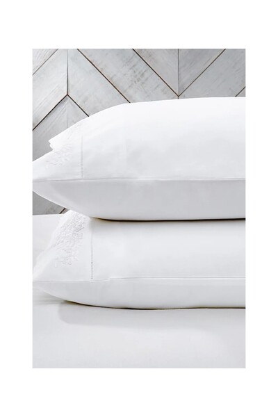 THE WHITE COMPANY Adeline Cotton Classic Pillowcase - Super King 50 × 90 cm
