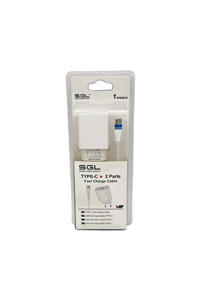 sgl Αντάπτορας φόρτισης με καλώδιο και 2 θύρες USB - TypeC - Quick Charge - B...