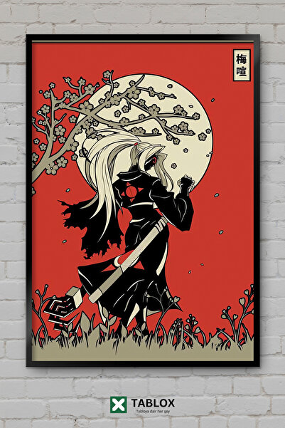 tablomaxtbx Guilty Gear Baiken Game Fighting Character Αφίσα με κορνίζα Διακο...