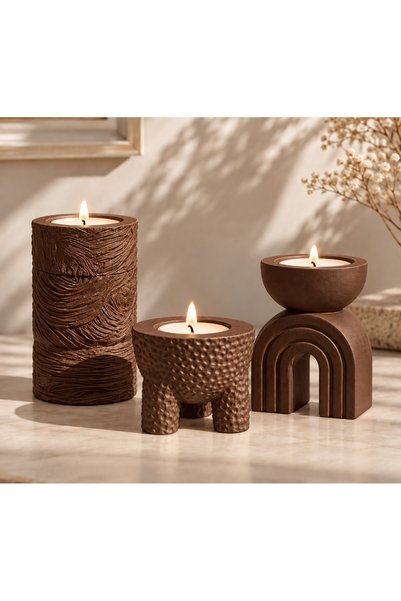 By Şirin Candle Premium Mumluk Seti