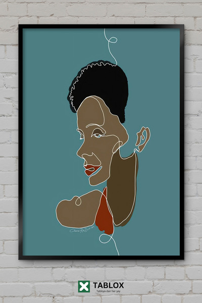 tablomaxtbx Graćnost, gracioznost, portret, umetnički poster, uokvirena dekor...