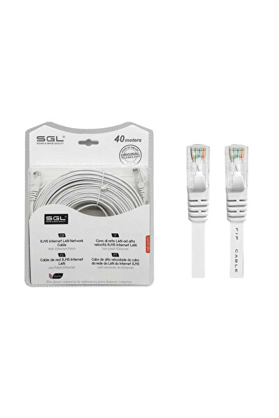 sgl Καλώδιο δικτύου Ethernet - Πλακέ - A8P8C - 40m - 096483