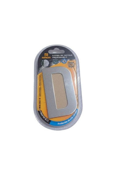 Tradesor Αυτοκόλλητη μεταλλική πινακίδα γράμμα D - 12cm - Σετ 12 τεμάχια - 20...