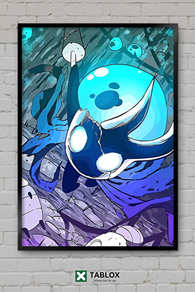 tablomaxtbx Hollow Knight Gaming Game Dark Fantasy Αφίσα με κορνίζα Διακοσμητ...
