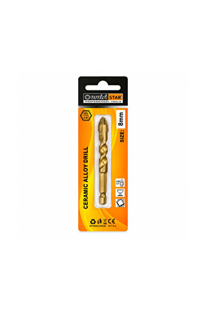 OEM Τρυπάνι Κεραμικών & Πλακιδίων 8mm με Εξάγωνο Στέλεχος - Ceramic & Tile Dr...