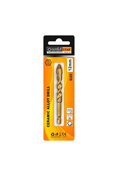 OEM Τρυπάνι Κεραμικών & Πλακιδίων 12mm με Εξάγωνο Στέλεχος 1/4" - Ceramic & T...