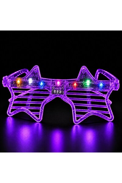 Skygo Purple Led Lighted Star Party Glasses