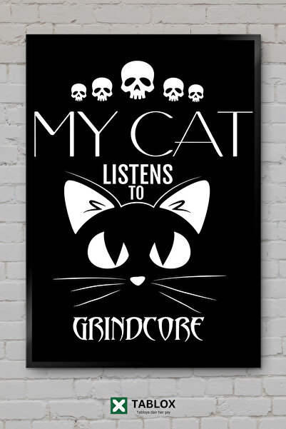 tablomaxtbx Grindcore Metal Funny Komik Cat Μουσικό Πλαίσιο Μουσικής με θέμα ...