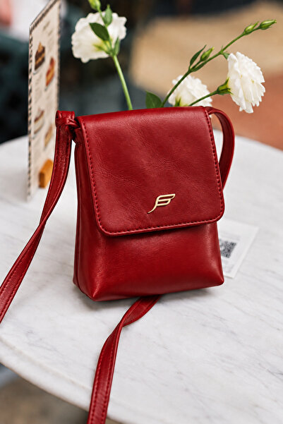 fubileather Genuine Leather Women's Phone Bag – with Adjustable Strap