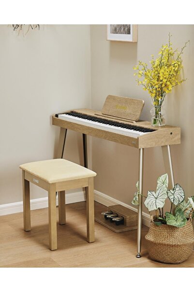 Donner Wood Storage Piano Bench,With High Density Suede Cushion, Large Storag...