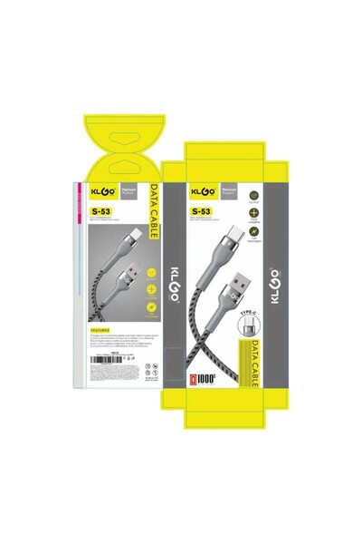 klgo ΚΑΛΩΔΙΟ ΔΕΔΟΜΕΝΩΝ USB ΣΕ TYPE-C 1m S-53