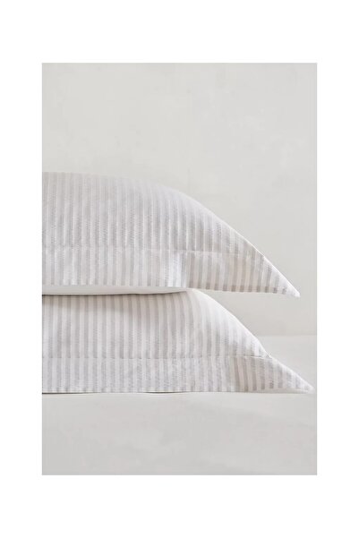 THE WHITE COMPANY Tilbury Stripe Cotton Oxford Single Pillowcase - Standard 5...