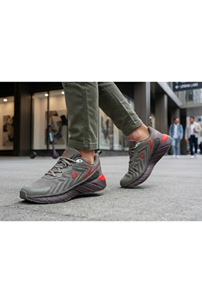 Hammer Jack 24130 Scoot Men's Gray Orange Cloth Air Orthopedic Memory Foam Li...