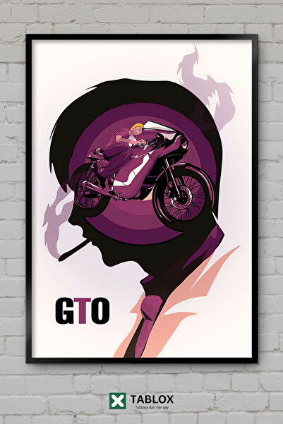 tablomaxtbx Gto Veliki Učitelj Onizuka Anime Manga Poster Okvir Izgleda Dekor...