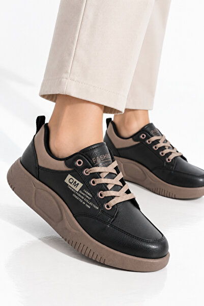 LABRONA Women's Lace-Up Thick-Soled Daily Orthopedic Sports Shoes Sneaker