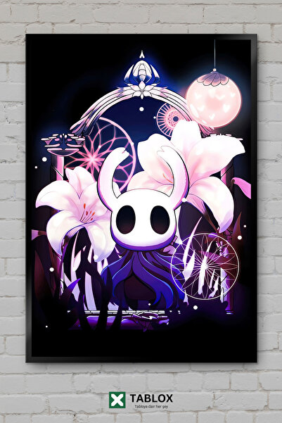 tablomaxtbx Hollow Knight Gaming Game Dark Fantasy Αφίσα με κορνίζα Διακοσμητ...